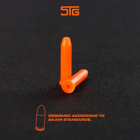 قبعات STG Snap Caps .22LR - جولات دمية بوليمر ممتازة للتدريب على الحرائق الجافة، والتدريبات التكتيكية والتعامل الآمن مع الأسلحة - ليست مطبوعة ثلاثية الأبعاد، وبنية عالية المتانة - 50 طلقة in Kuwait