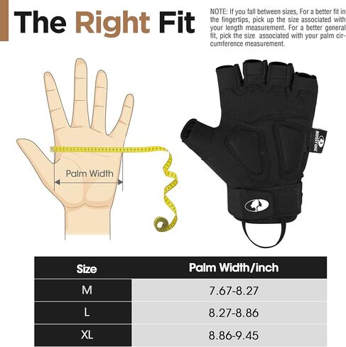 قفازات تكتيكية بدون أصابع من موسي أوك للرجال والنساء - قفازات الدراجات النارية للرماية التكتيكية والصيد وركوب الدراجات والمشي لمسافات طويلة in Kuwait