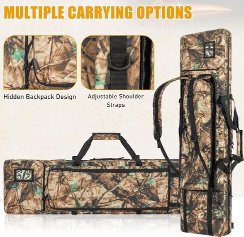 Tactical Double Long Gun Bag Rifle Case w/Backpack Strap in Saudi Arabia