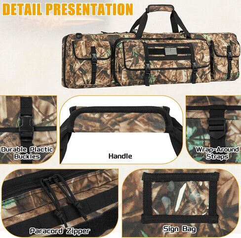 Tactical Double Long Gun Bag Rifle Case w/Backpack Strap in Saudi Arabia