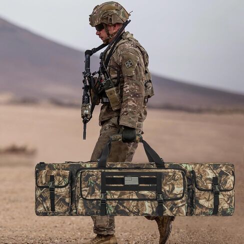 Tactical Double Long Gun Bag Rifle Case w/Backpack Strap in Saudi Arabia