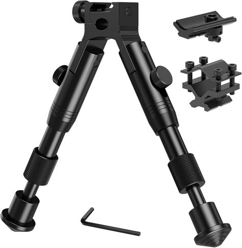 TWOD Tactical Rifle Bipods Adjustable 6-9/6.3-6.9 inch Fit Picatinny Rail with Extra Adapter in Saudi Arabia