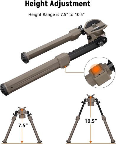 MidTen Sling Swivel Stud Bipod for Rifle - Hunting and Shooting in Kuwait