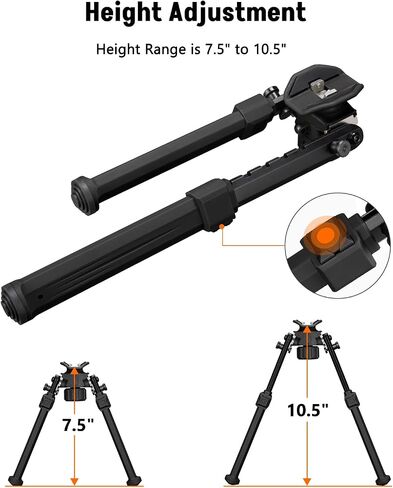 MidTen Sling Swivel Stud Bipod for Rifle - Hunting and Shooting in Kuwait