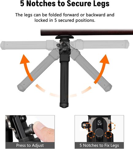 MidTen Sling Swivel Stud Bipod for Rifle - Hunting and Shooting in Kuwait