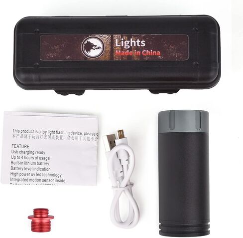 Tracer Unit Lighter Glow in Dark for 14mm CCW/10mm CW Thread M14 CCW Thread to M11 CW Thread (Black) in Saudi Arabia