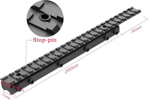 FSI 3/8" 11mm to 7/8" 20mm Dovetail to Picatinny Rail Adapter, Low Profile 11mm to 20mm Picatinny Riser Mount in Saudi Arabia