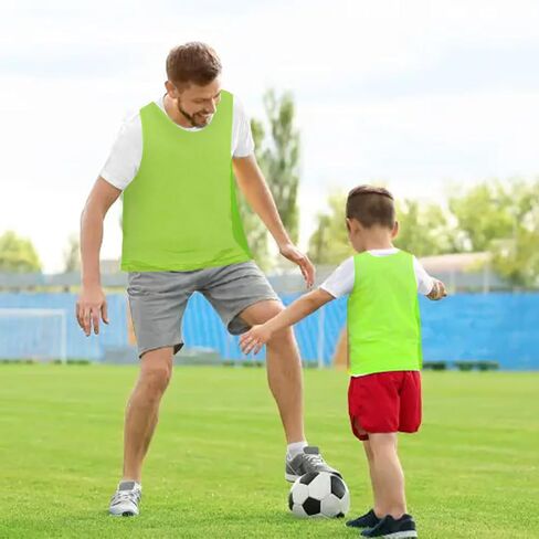6 Pack Pinnies Team Practice Vests for Child Youth Teen Adult, Mesh Scrimmage Jersey for Soccer Football Basketball in Saudi Arabia