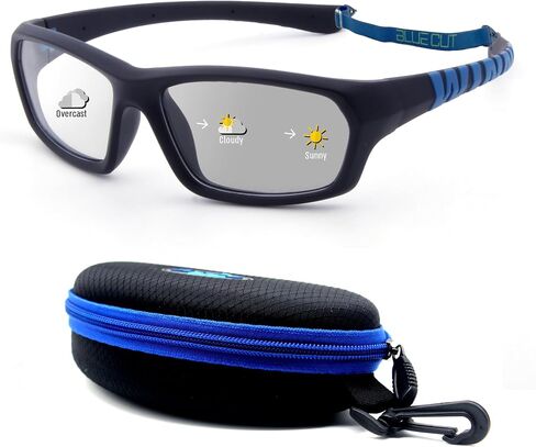 نظارات حماية رياضية للأطفال من BLUE CUT - نظارات أمان فوتوكروميك للأطفال وكرة السلة والبيسبول والرياضات الخارجية in Kuwait