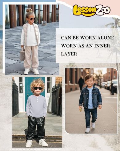 4 Pack Toddler Boys Girls Thermal Long Sleeve Shirts Henley Undershirt Tops Basic Layer Long Sleeve Fleece T Shirts in Saudi Arabia