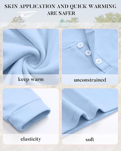 4 Pack Toddler Boys Girls Thermal Long Sleeve Shirts Henley Undershirt Tops Basic Layer Long Sleeve Fleece T Shirts in Saudi Arabia
