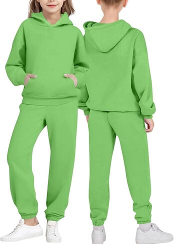 Custom Sweat Suits for Teen Girls Boys Your Own Design Text/Photo Personalized Winter Fleece Hoodies and Sweatpants in Saudi Arabia