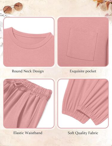 Girls Clothes Solid Color Long Sleeve Sweatshirt and Pants Girls' Clothing Sets 2 Piece Fall Winter Outfits in Saudi Arabia