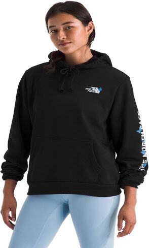 The North Face womens Evolution Butterfly Hoodie | 2 Piece Hood With Drawcord, Kangaroo Hand Pocket, Graphic Design in Saudi Arabia