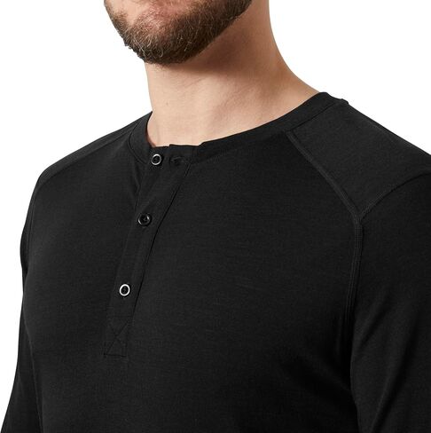 Helly-Hansen Durawool Long Sleeve Henley for Men – Stylish Thermal Top for Outdoor Activities and Casual Wear in Saudi Arabia