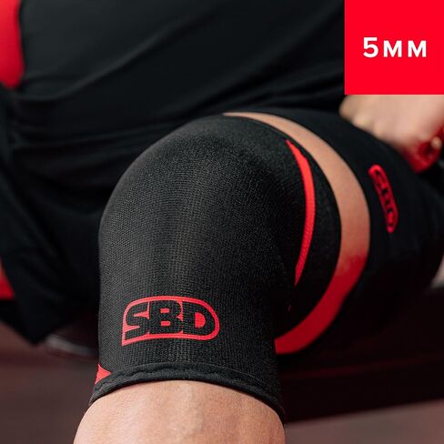 SBD 5mm Weightlifting Knee Sleeves – Dynamic Support & Flexibility for Olympic Lifts – IPF Approved, Made in Great Britain in Saudi Arabia