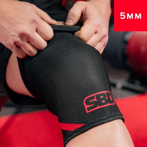 SBD 5mm Weightlifting Knee Sleeves – Dynamic Support & Flexibility for Olympic Lifts – IPF Approved, Made in Great Britain in Saudi Arabia