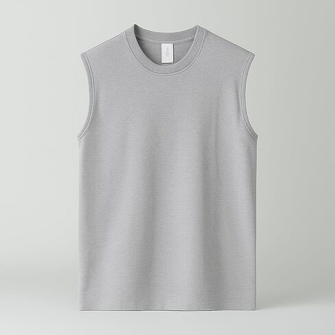 Men’s Casual Cotton Tank Top – Sleeveless Gym Workout Vest, Lightweight Summer Muscle Tee in Saudi Arabia