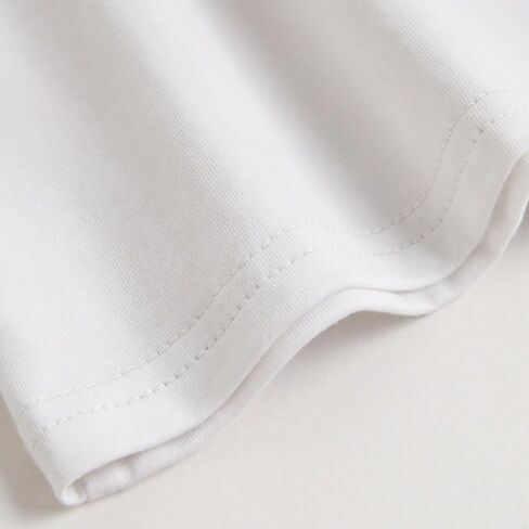 Girls' White Tank Tops with Pink Bow Details - 10 Pack in Saudi Arabia