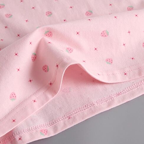 Girls' Floral Print Cami Tank Top, Pink and White, Lace Trim, Pack of 7 in Saudi Arabia