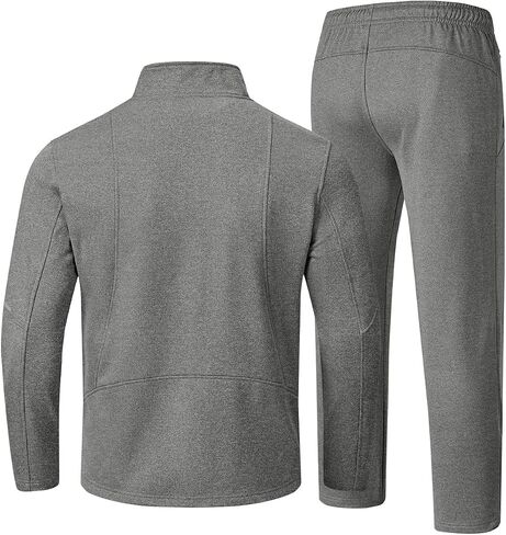 TBMPOY Men's Tracksuits Fleece Lined Sweatsuits 2 Piece Set Outfits Warm up Athletic Sports Casual Full Zip Jogging Suit in Saudi Arabia