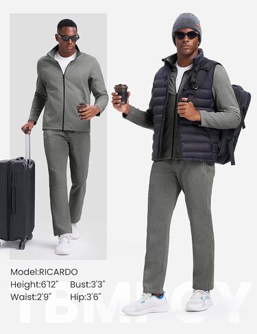 TBMPOY Men's Tracksuits Fleece Lined Sweatsuits 2 Piece Set Outfits Warm up Athletic Sports Casual Full Zip Jogging Suit in Saudi Arabia