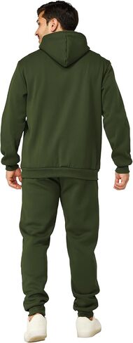 Mens Sweatsuits 2 Piece Casual Full Zip Tracksuits Zip Up Hoodie and Sweatpants Set Athletic Sweat Suits in Saudi Arabia
