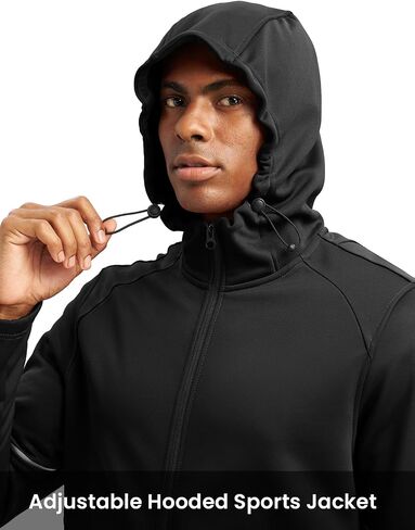 TBMPOY Men's Fleece Lined Tracksuits Hooded Sweatsuits 2 Piece Set Winter Casual Warm Up Track Suits Full Zip Outfits in Saudi Arabia