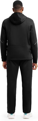 TBMPOY Men's Fleece Lined Tracksuits Hooded Sweatsuits 2 Piece Set Winter Casual Warm Up Track Suits Full Zip Outfits in Saudi Arabia