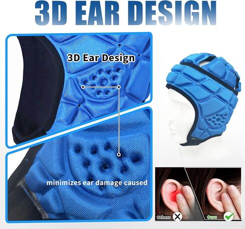 Soft Shell Flag Football Helmet Padded Rugby Helmet 7v7 Protective Headguard for Youth Kids Adults in Kuwait