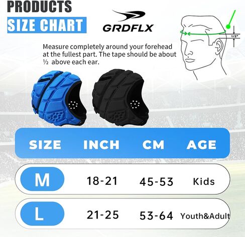 Soft Shell Flag Football Helmet Padded Rugby Helmet 7v7 Protective Headguard for Youth Kids Adults in Kuwait