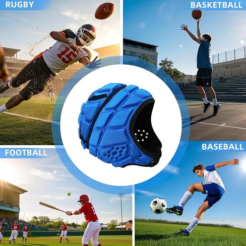 Soft Shell Flag Football Helmet Padded Rugby Helmet 7v7 Protective Headguard for Youth Kids Adults in Kuwait