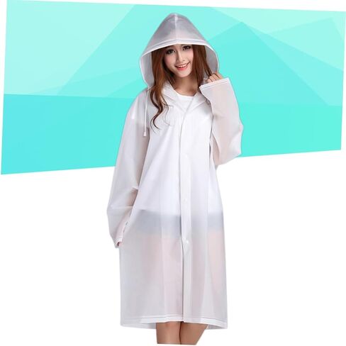 SAFIGLE Rainwear Outdoor Rain Poncho Hooded Rain Poncho Rain Jacket Hooded Ponchos Rain Ponchos for Adults Rain in Saudi Arabia