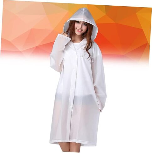SAFIGLE Rainwear Outdoor Rain Poncho Hooded Rain Poncho Rain Jacket Hooded Ponchos Rain Ponchos for Adults Rain in Saudi Arabia