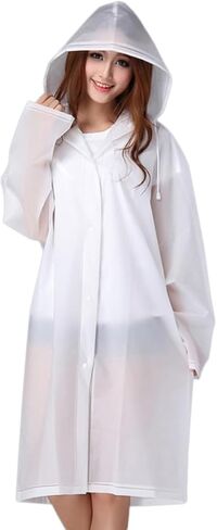 Semitransparent Raincoat Hooded Ponchos Rain Coat Rain Poncho Outdoor Suit Adult Ponchos for Rain in Saudi Arabia