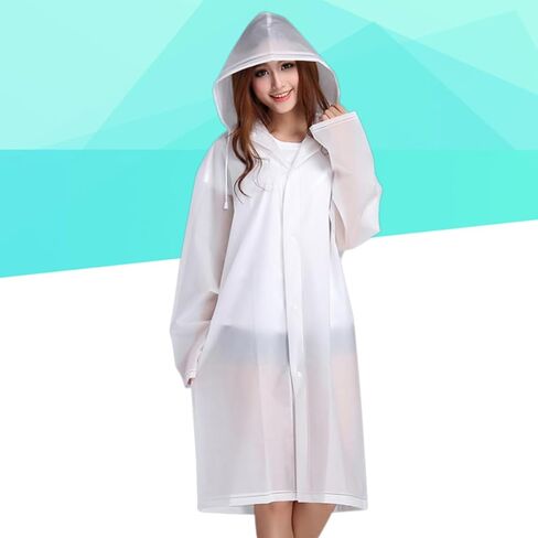 Semitransparent Raincoat Hooded Ponchos Rain Coat Rain Poncho Outdoor Suit Adult Ponchos for Rain in Saudi Arabia
