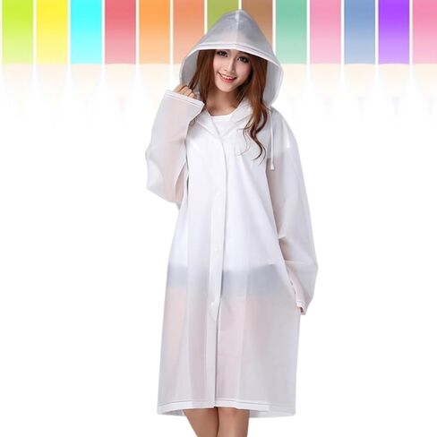 Semitransparent Raincoat Hooded Ponchos Rain Coat Rain Poncho Outdoor Suit Adult Ponchos for Rain in Saudi Arabia