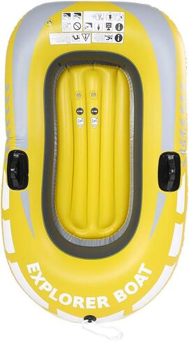 Dioche PVC Inflatable Kayak Canoe for 1 Person with Paddle Mounts, Airtight & WearResistant, 0.3mm Material, Suitable for Fishing, Drifting and Diving in Saudi Arabia