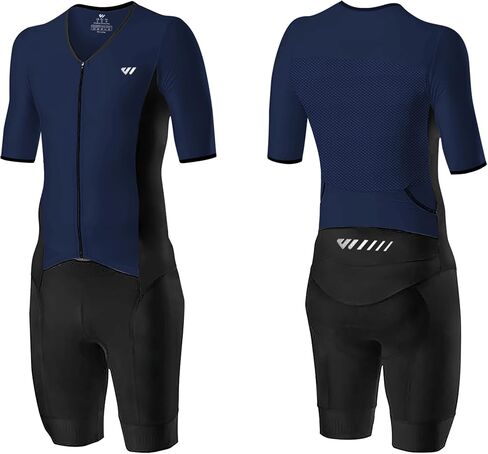 بدلة الترياتلون الرجالية من Logas بدلة Trisuit Race Skinsuit لركوب الدراجات بدلة السباحة السريعة للدراجة والسباحة in Kuwait
