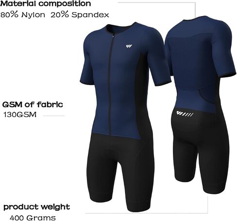 بدلة الترياتلون الرجالية من Logas بدلة Trisuit Race Skinsuit لركوب الدراجات بدلة السباحة السريعة للدراجة والسباحة in Kuwait