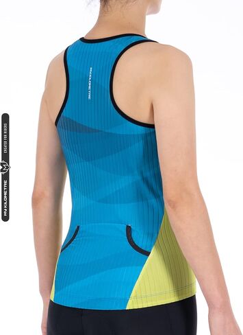 MY KILOMETRE Womens Triathlon Top Tri Singlet Racerback Performance Triathlon Top with Back Pockets in Saudi Arabia