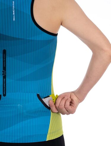 MY KILOMETRE Womens Triathlon Top Tri Singlet Racerback Performance Triathlon Top with Back Pockets in Saudi Arabia