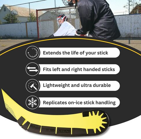 Wraparound Hockey Stick Blade Protector for Off Ice Training - Long Lasting -Cuts to Fit Junior, Senior Sticks - Hockey Training Equipment, Accessories, Gear in Kuwait