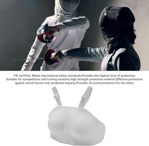 Fencing Chest Guard High Strength Plastic Breast Protector Women Adult Girl Competitions Training in Saudi Arabia