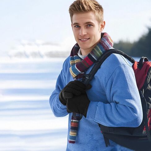 Winter Gloves Men Women Warm Touchscreen Windproof Thermal Gloves,Polar Fleece Fabric, for Cycling Running Driving Hiking in Saudi Arabia