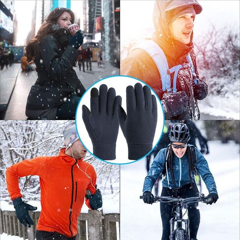 Winter Gloves Men Women Warm Touchscreen Windproof Thermal Gloves,Polar Fleece Fabric, for Cycling Running Driving Hiking in Saudi Arabia