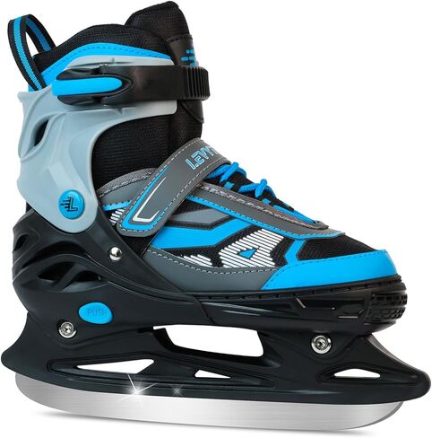 زلاجات ثلجية قابلة للتعديل للأطفال الأولاد والبنات، 4 شفرات حماية ثلاثية الحجم للمبتدئين مع دعم للكاحل للاستخدام في الهواء الطلق وحلبة التزلج in Kuwait