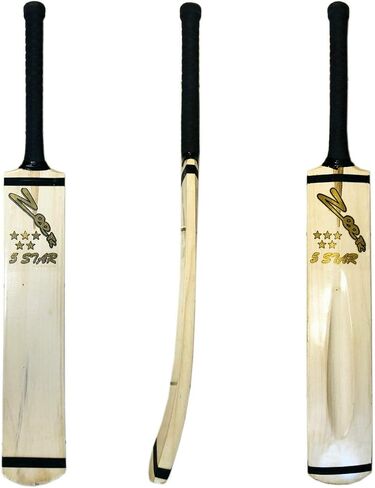 Cricket Bat Net Practice Tennis Ball Tape Soft Ball Hand Made Kashmir Willow Wood Full Size Adult 5 Star Series by Zeepk in Saudi Arabia