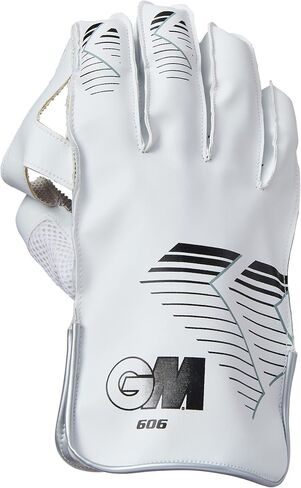 قفازات Gunn & Moore GM Cricket 606 Premium لحفظ الويكيت - لون أبيض، مقاس للبالغين in Saudi Arabia