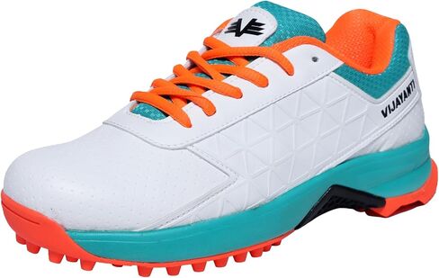 SK-SGO Sports Cricket Shoes for Men with Rubber Stud/Spikes in Saudi Arabia